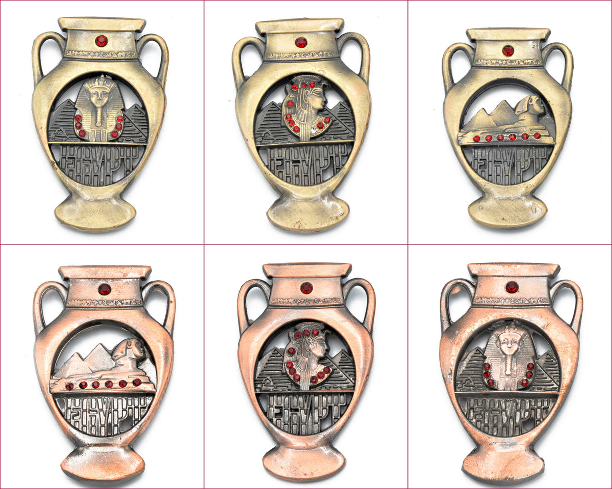 Brass Egyptian Fridge Magnet Add a Touch of Luxury to Your Kitchen - BeadsFindingDepot