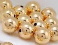 Gold filled 14K EP plain beads seamless spacer sizes 3mm to 10mm Jewelry Pack - BeadsFindingDepot