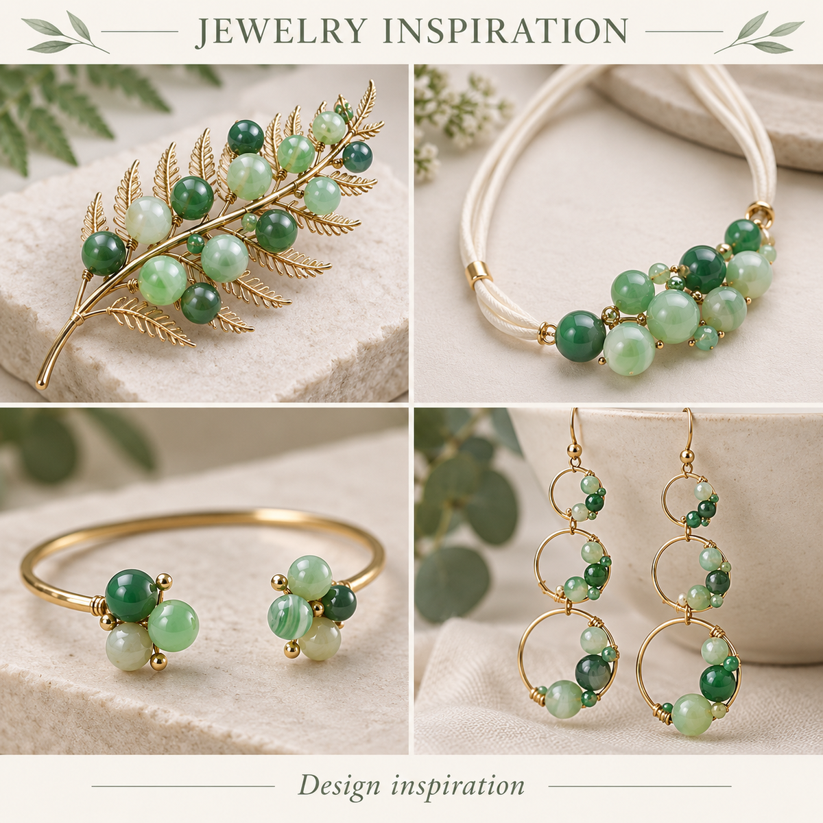 Green lace agate - jewelry inspiration