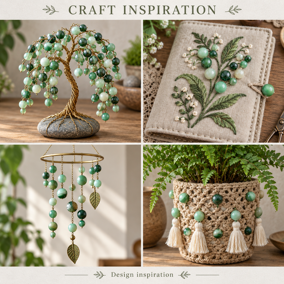 Green lace agate - craft inspiration