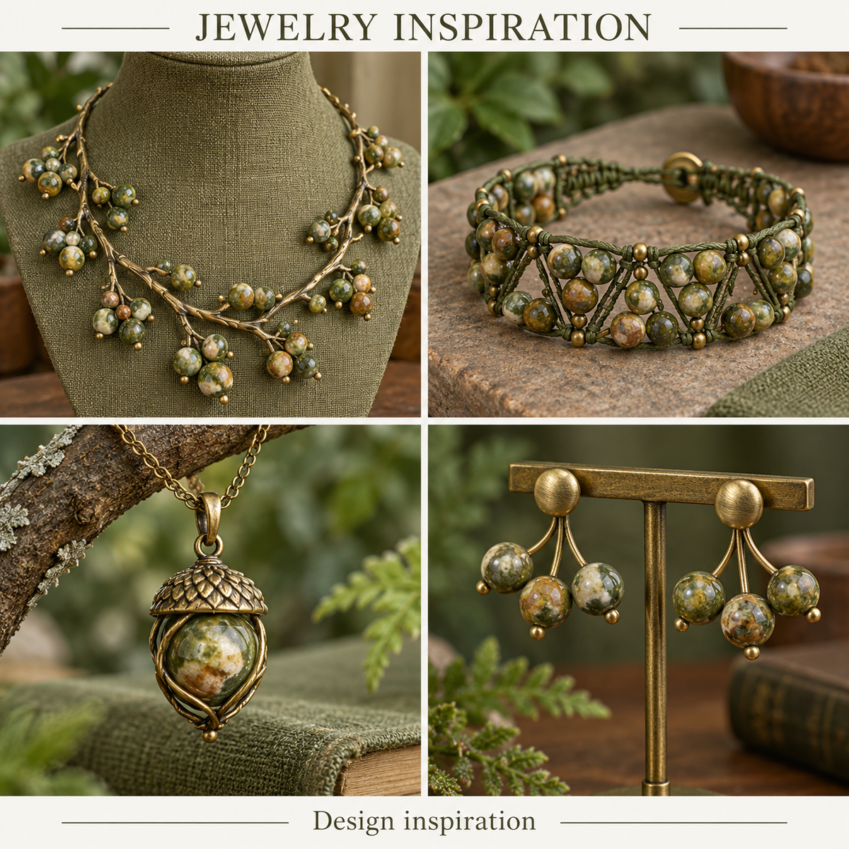 Rain Forest Jasper (Bird Rock) - jewelry inspiration