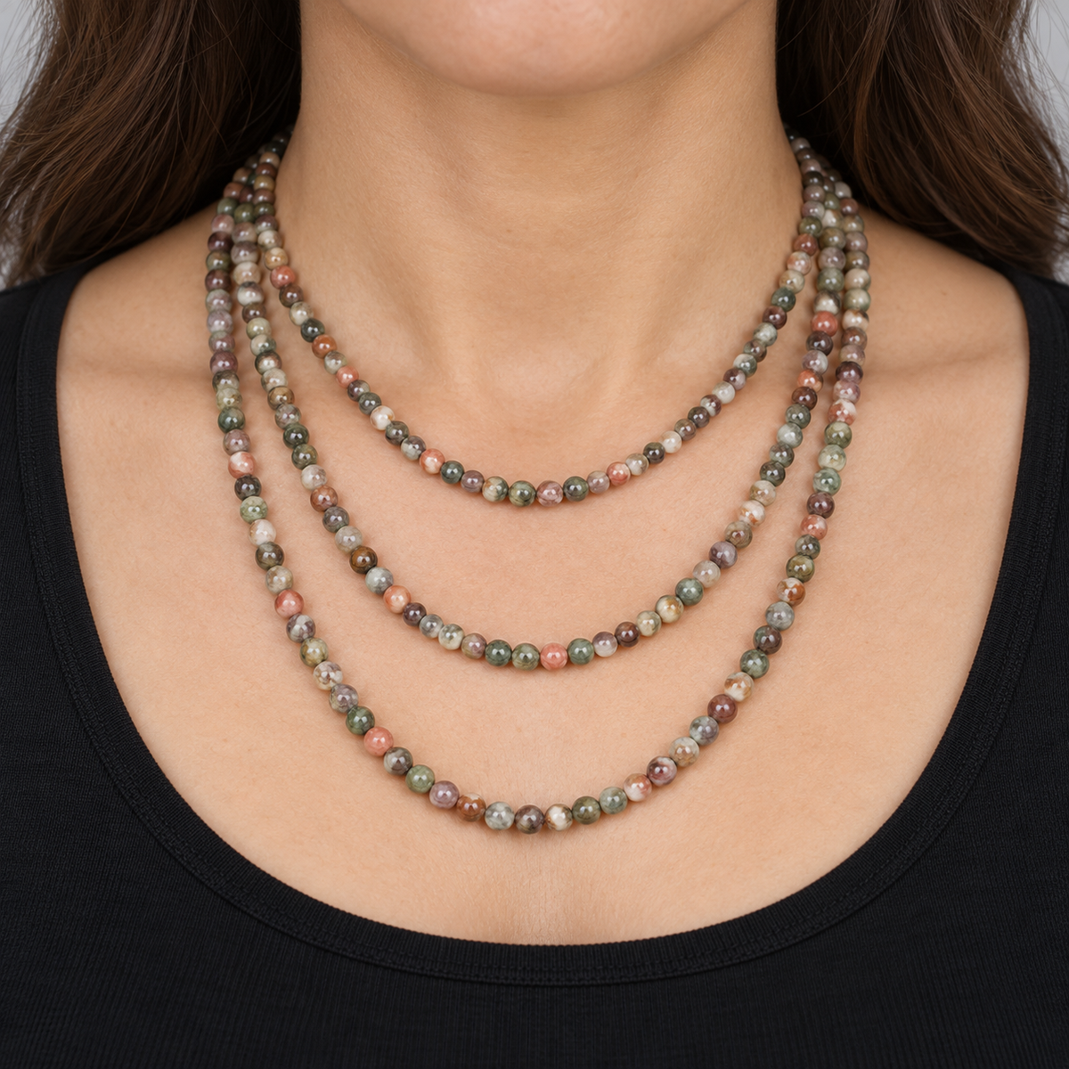 Ocean Agate - necklace styling example