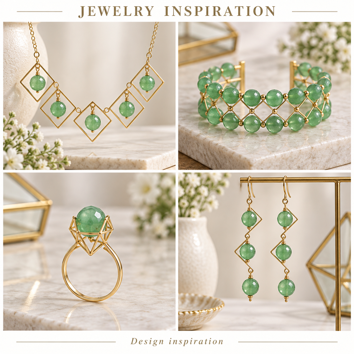 Jade Faceted Round Green - jewelry inspiration