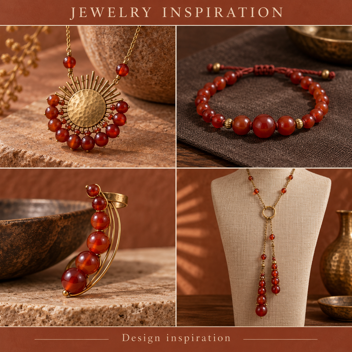 Carnelian Round - jewelry inspiration