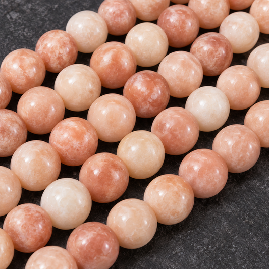 Red Aventurine - dark close-up