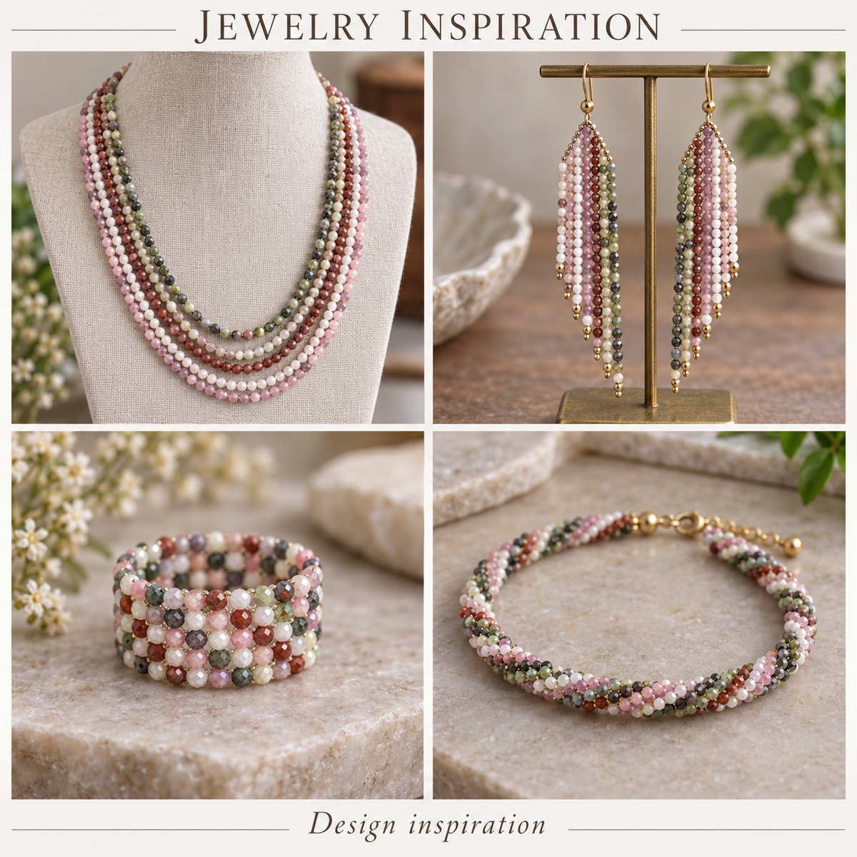 Faceted Round Mixed Stone - jewelry inspiration
