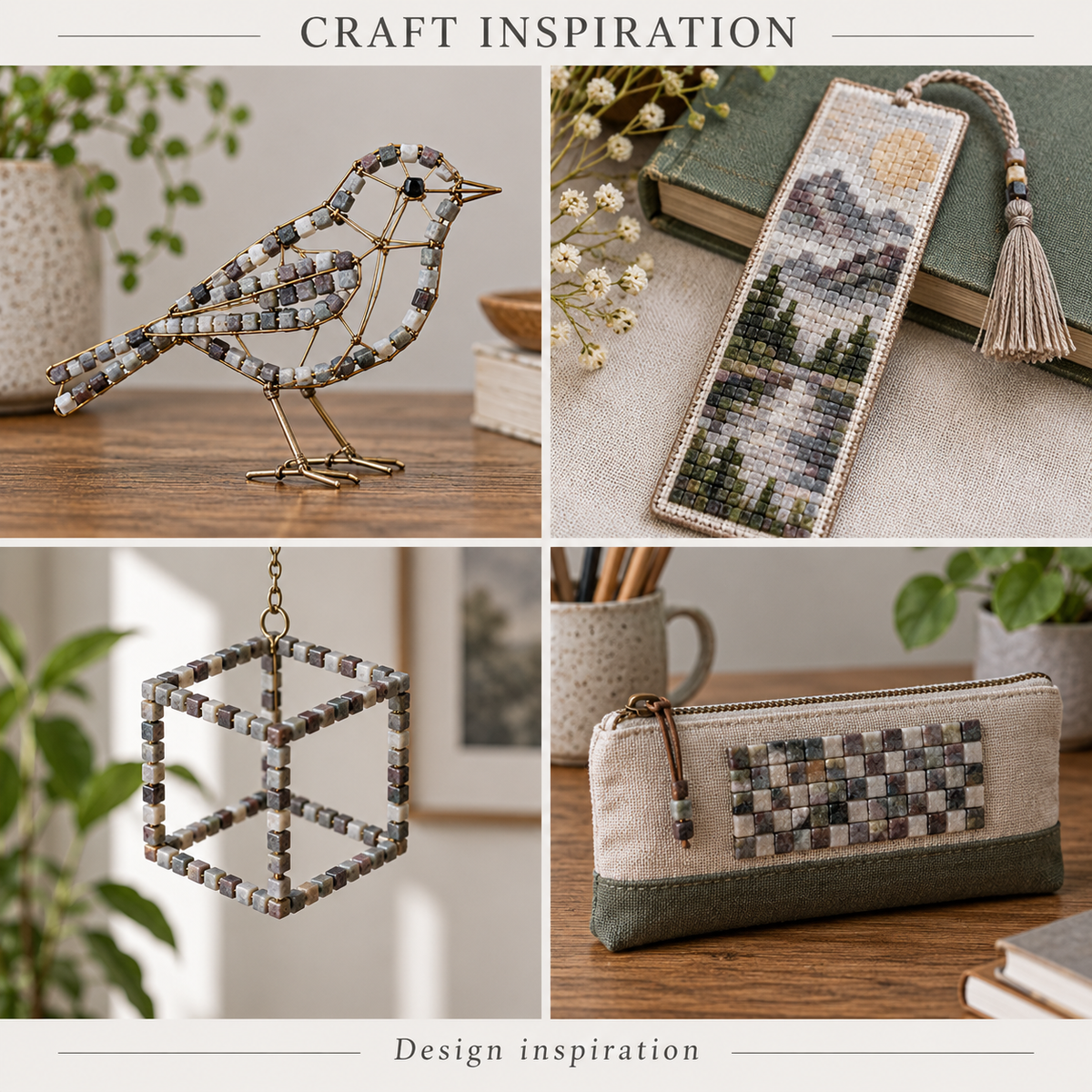 2 3mm Cube Cut Mixed - craft inspiration