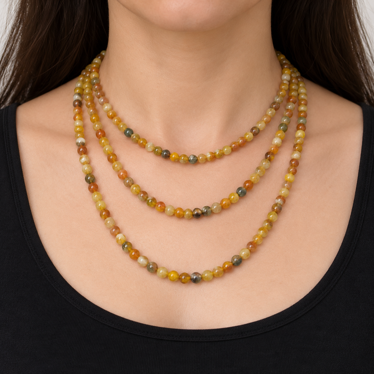 Madagascar Agate - necklace styling example
