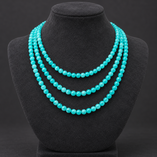 Turquoise Dead Agate - neck display