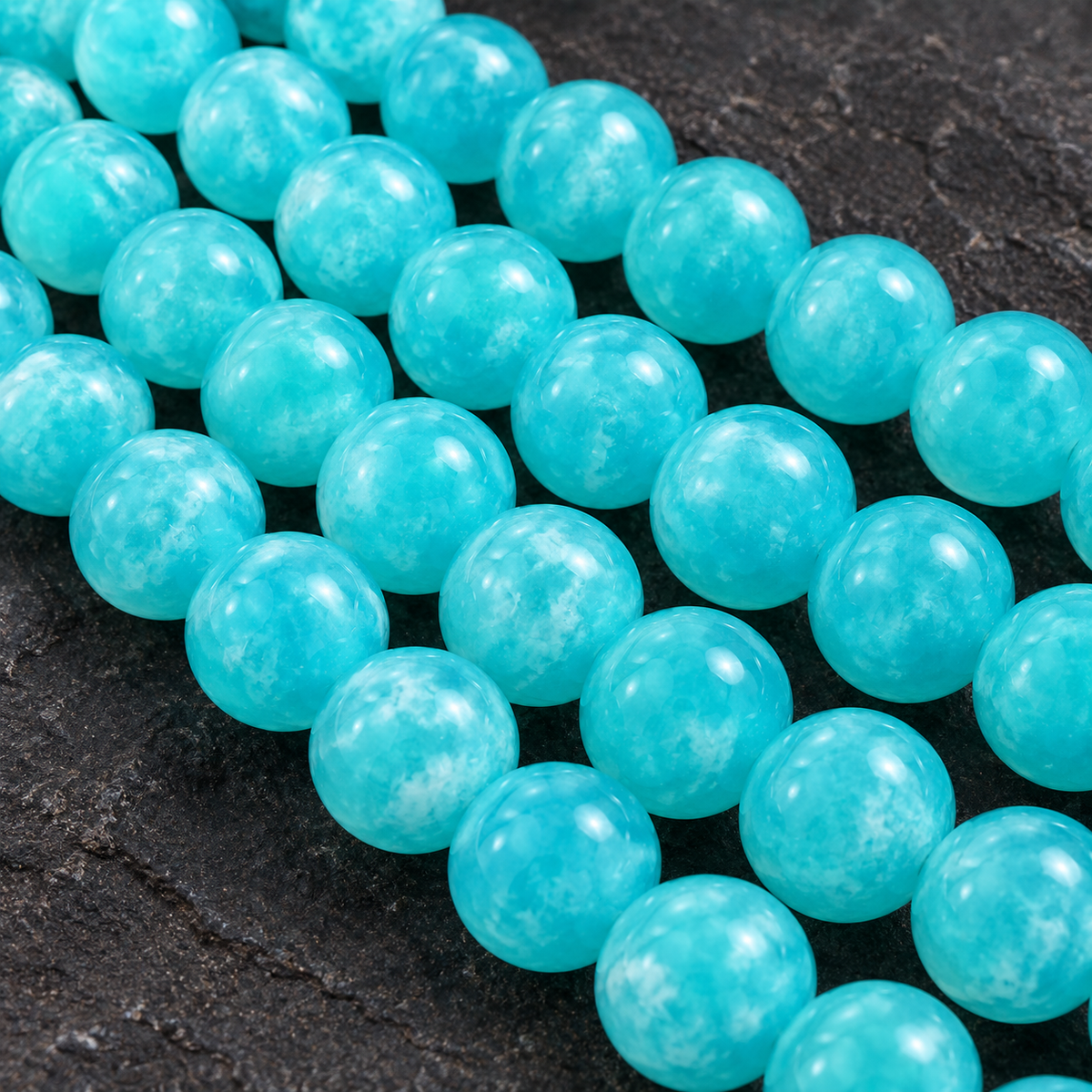 Turquoise Dead Agate - dark close-up