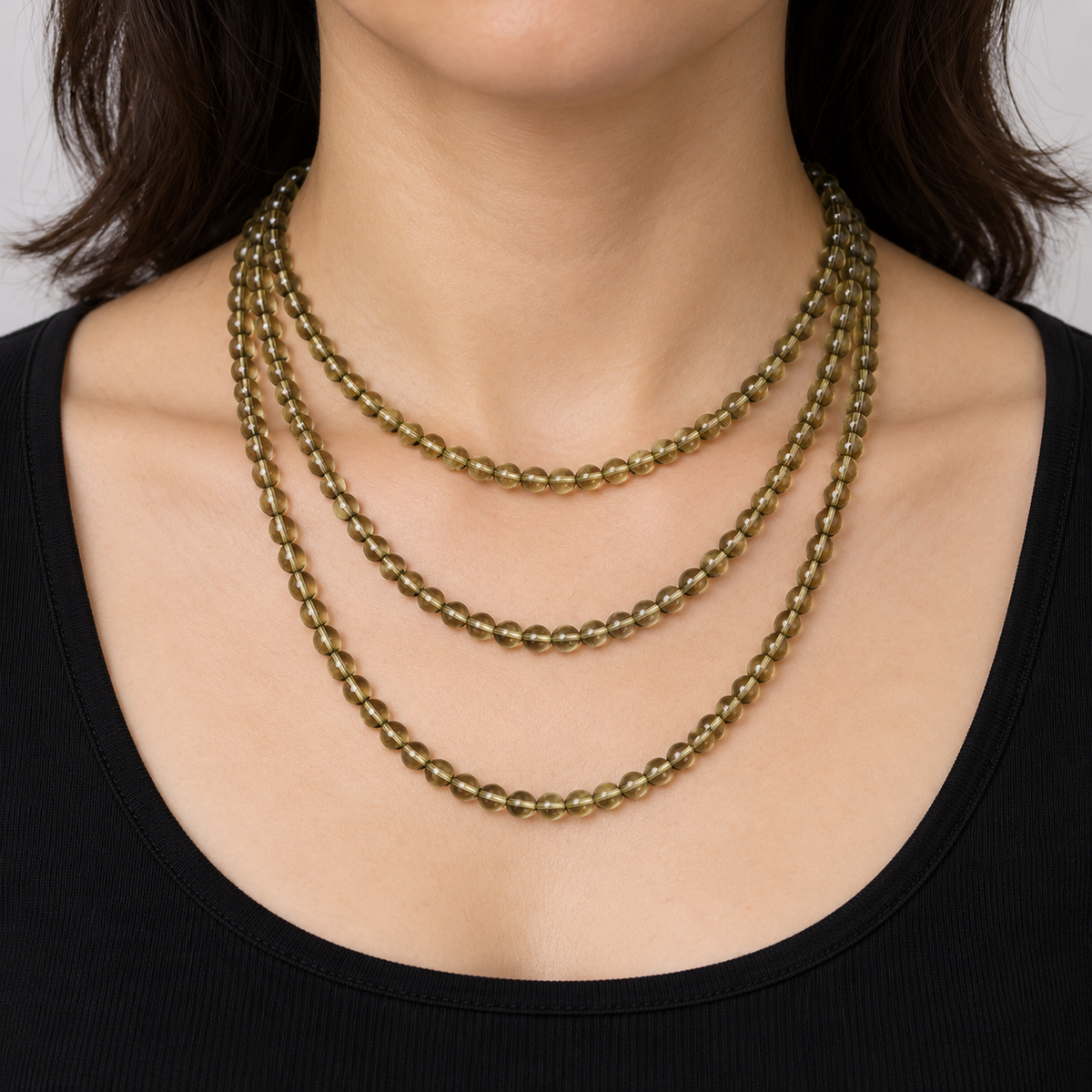 Smoky Quartz - necklace styling example