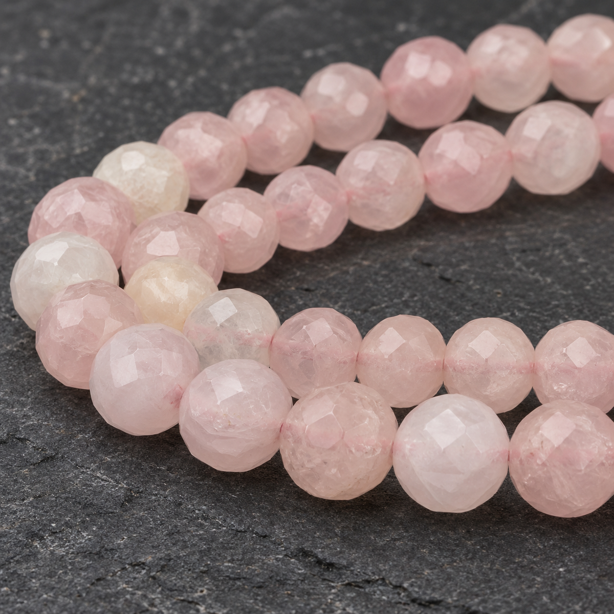 Rose Quartz - dark close-up
