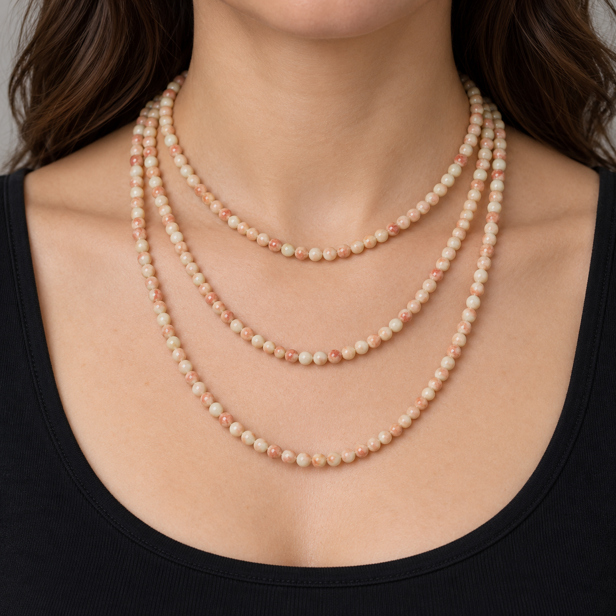 Red Picasso Jasper - necklace styling example