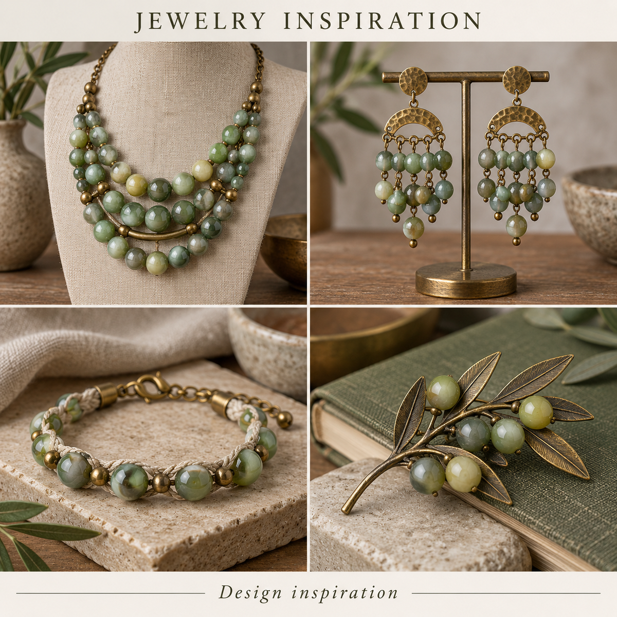 African Green Agate - jewelry inspiration
