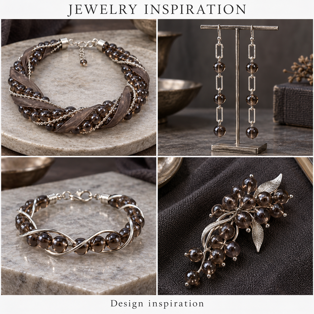 Smoky Quartz - jewelry inspiration