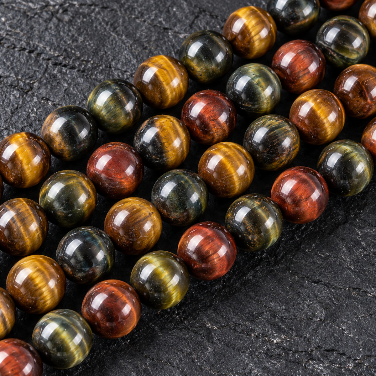 Tiger Eye - dark close-up