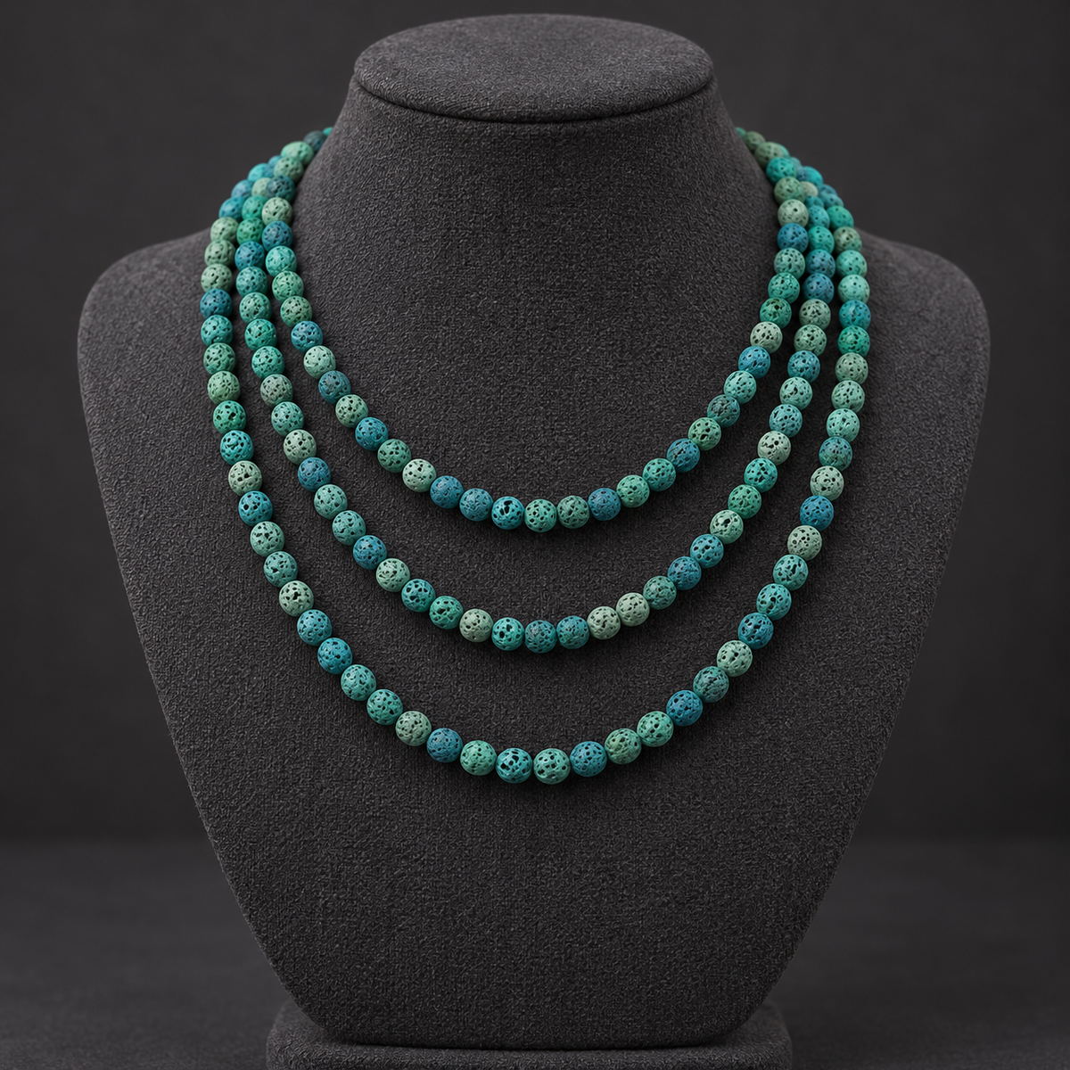 Forest Green Lava - neck display