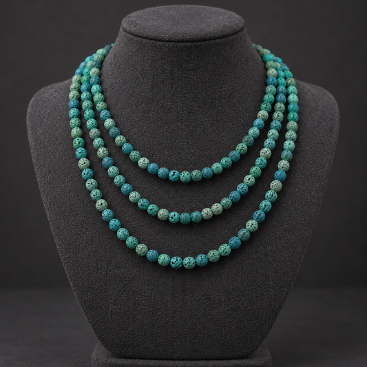 Forest Green Lava - neck display
