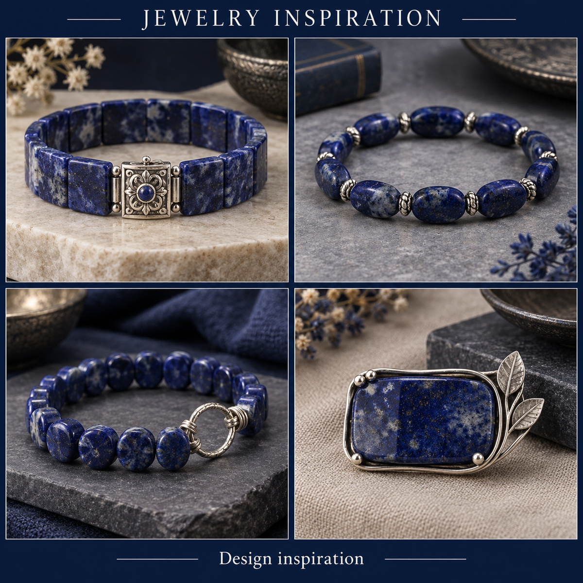 Lapis Lazuli Bracelet - Natural - jewelry inspiration