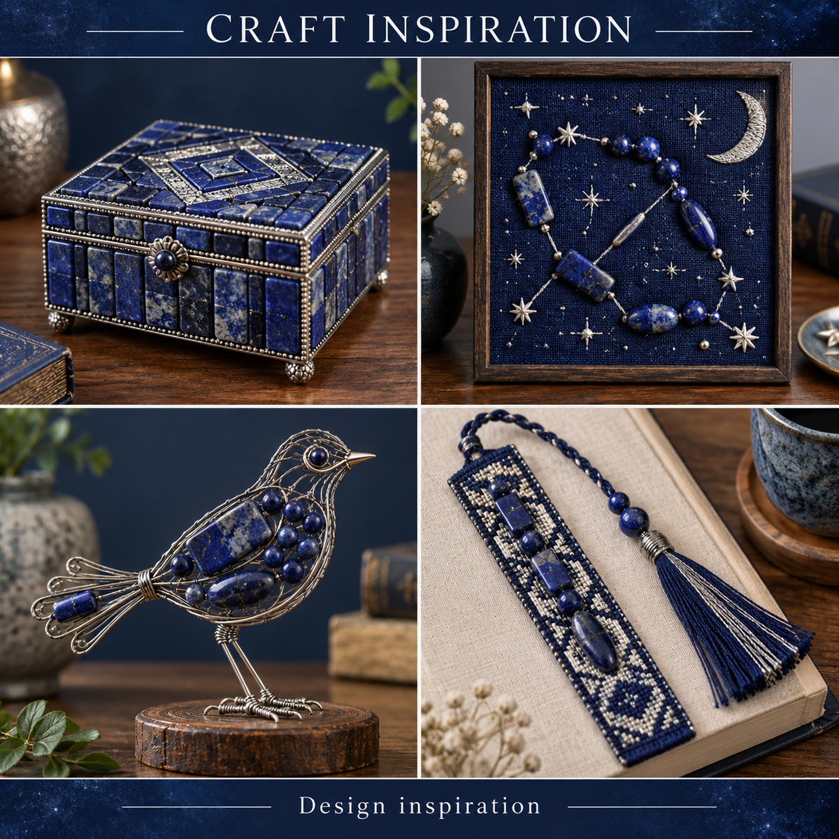 Lapis Lazuli Bracelet - Natural - craft inspiration