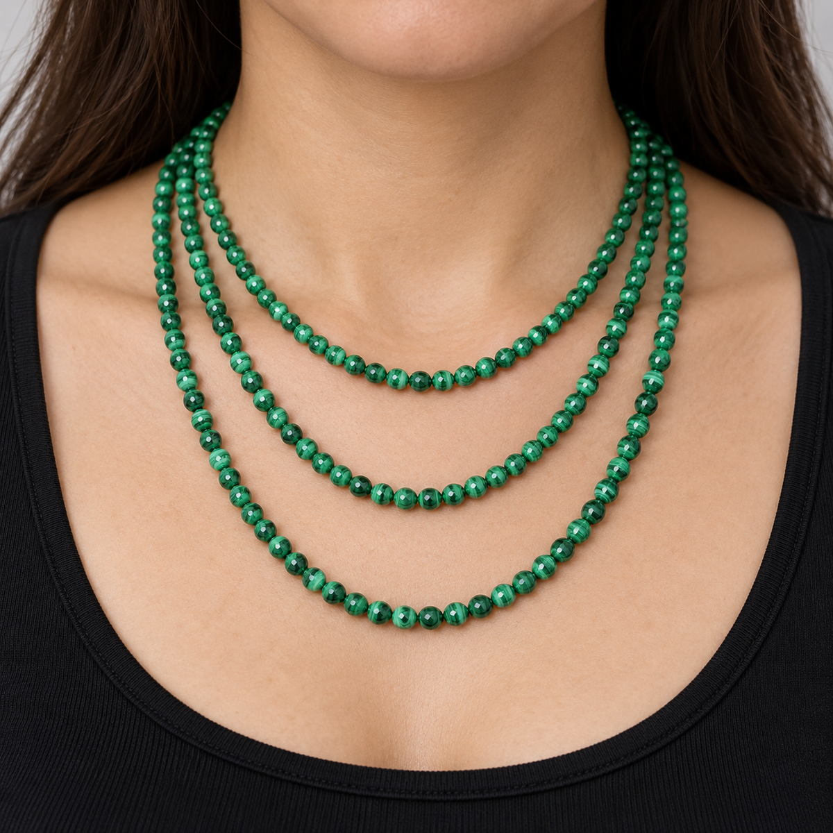 Malachite - necklace styling example
