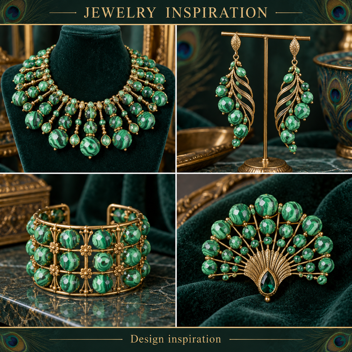Malachite - jewelry inspiration