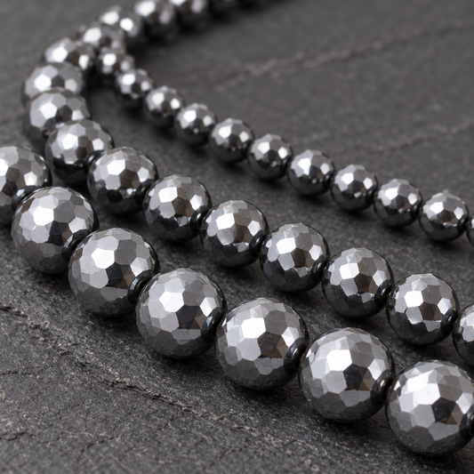 Hematite Round - dark close-up