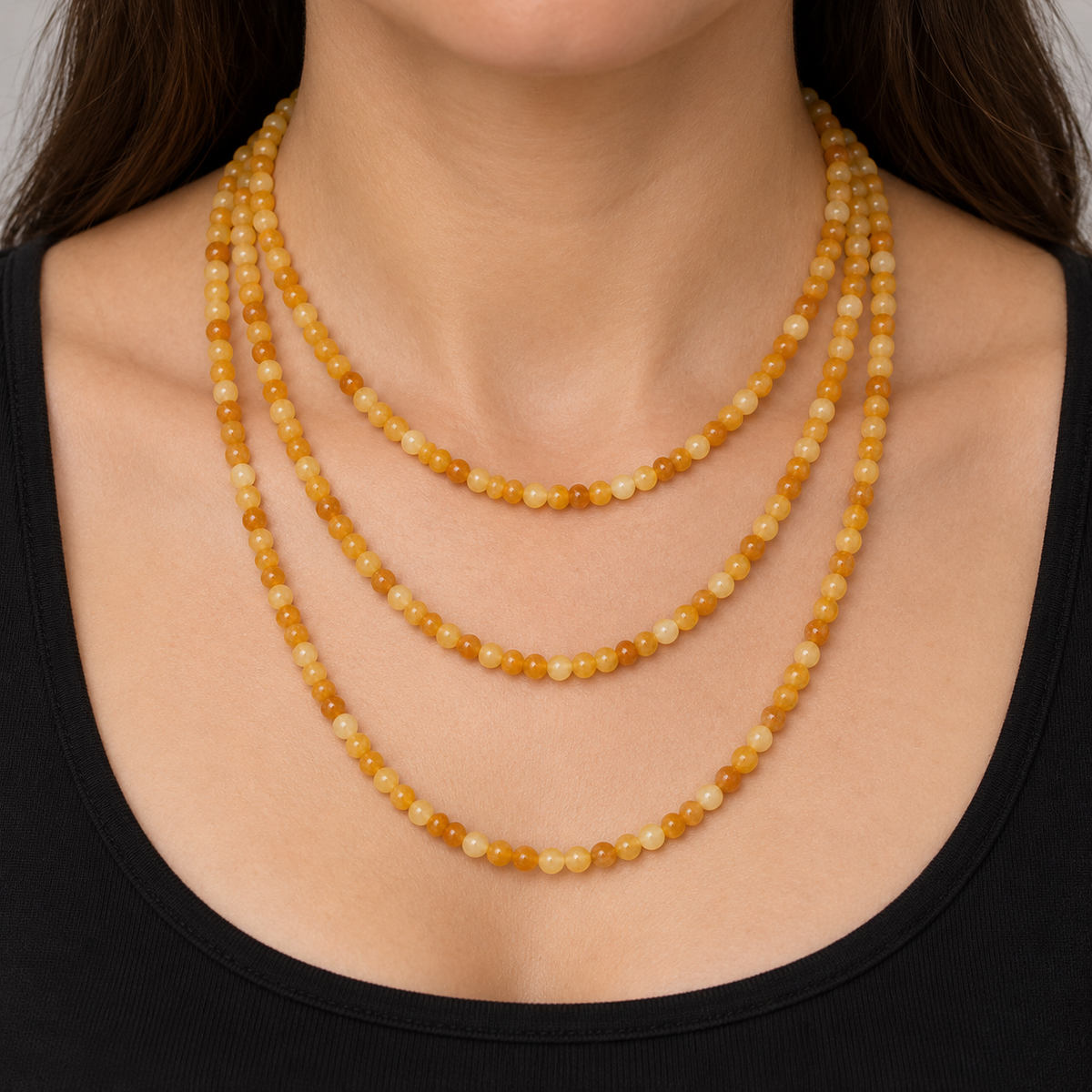 Topaz - necklace styling example