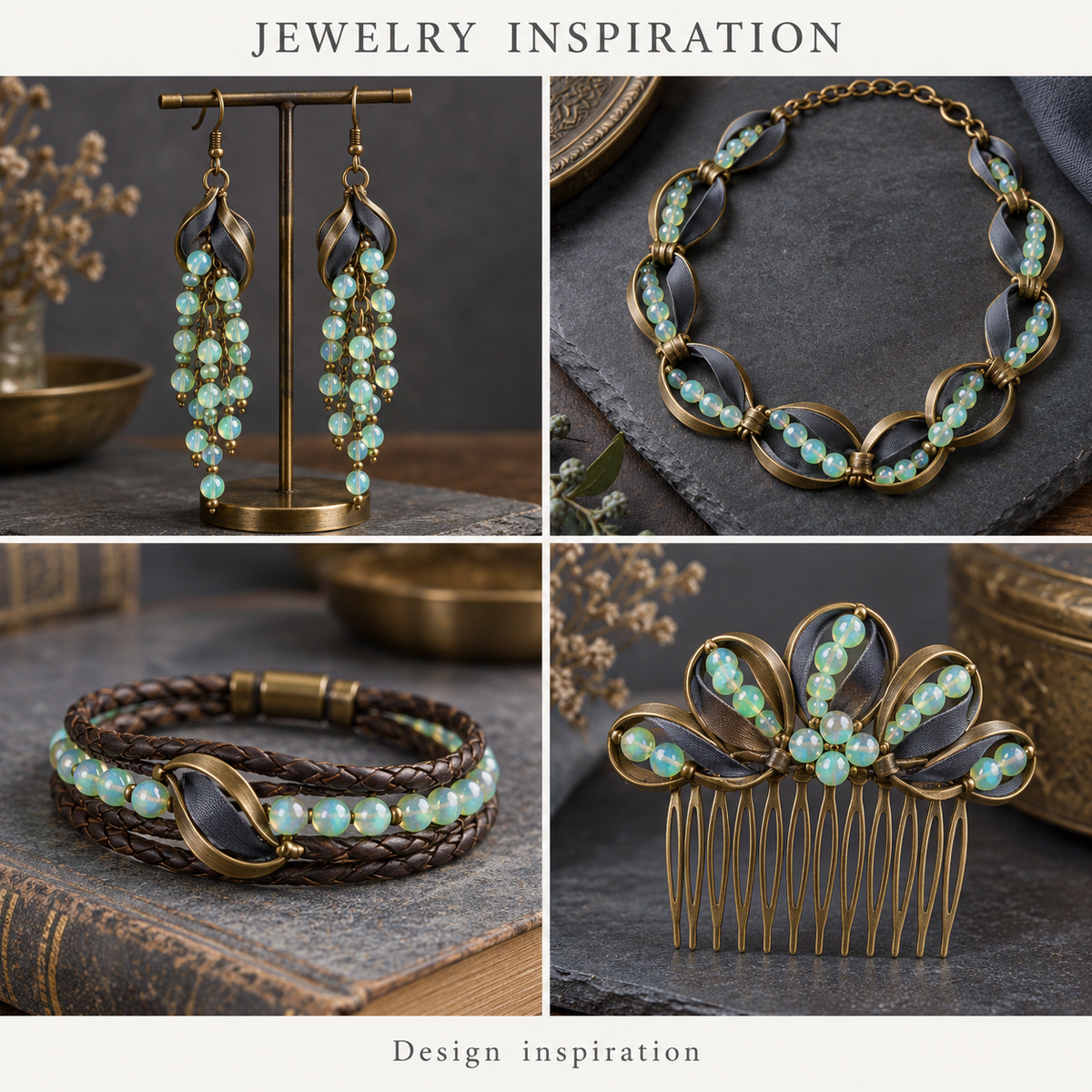 Green Matte Opal Natural Healing - jewelry inspiration