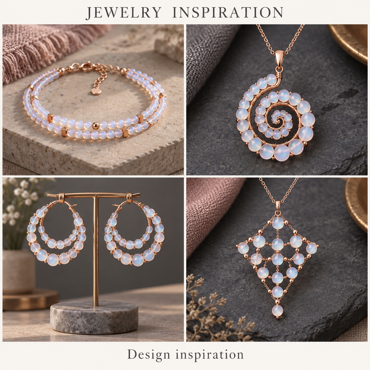Matte White Opal - jewelry inspiration