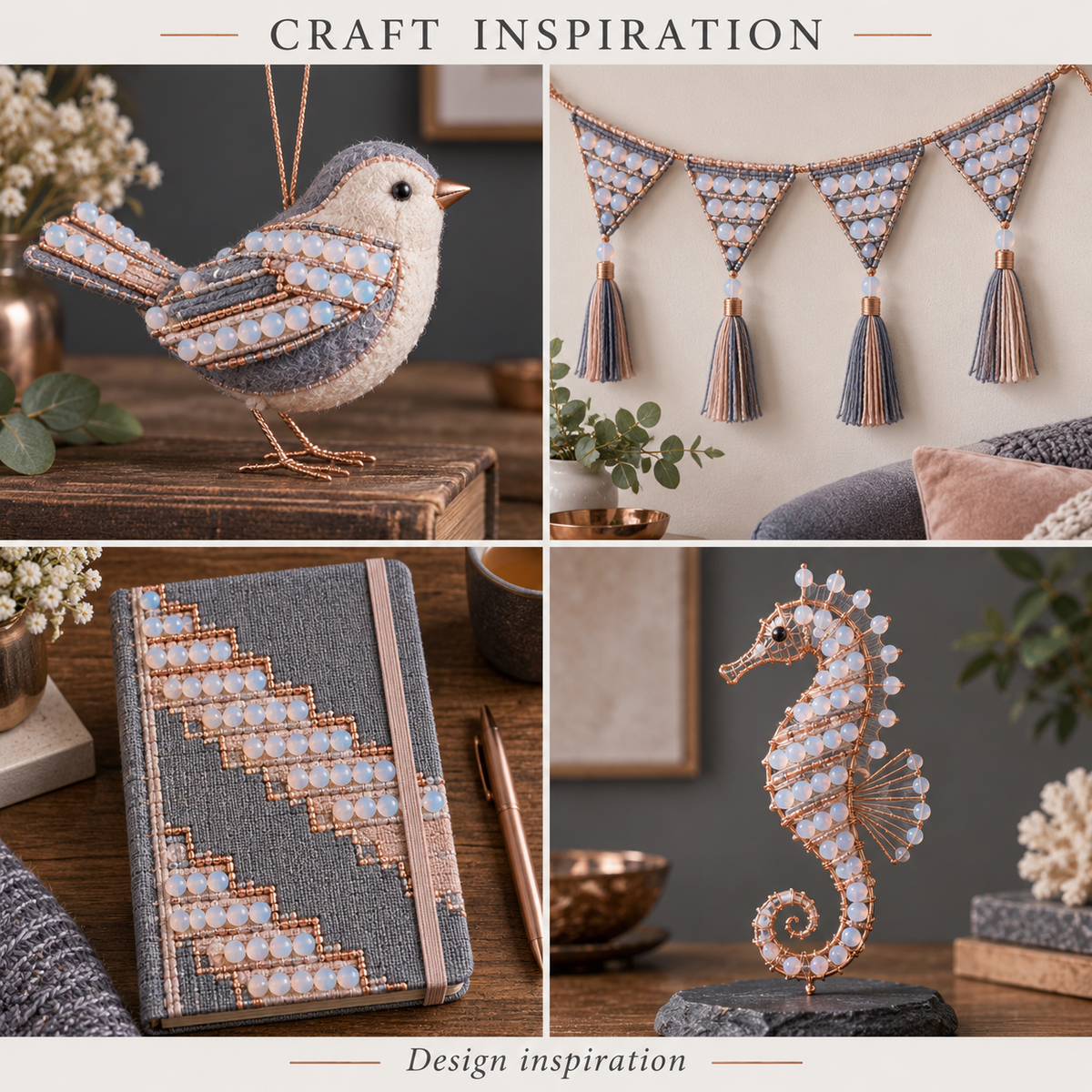 Matte White Opal - craft inspiration