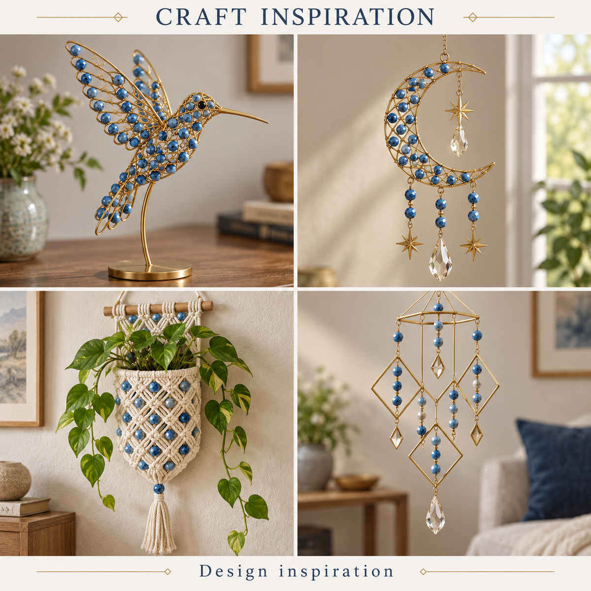 Polished Blue Facets - craft inspiration