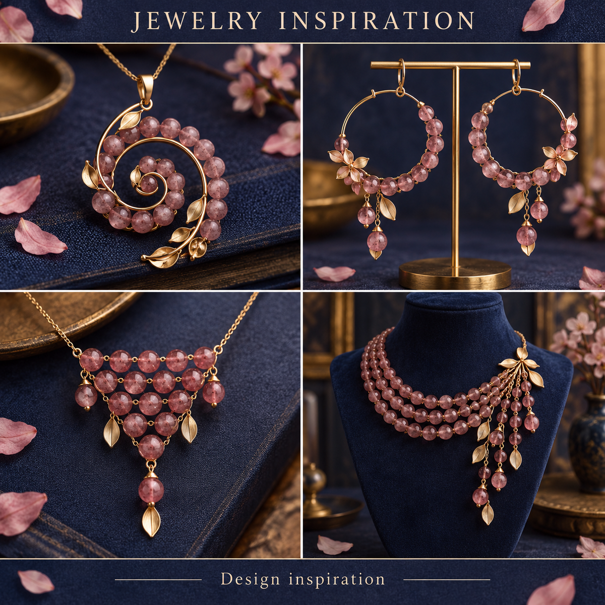 Strawberry Tourmaline - jewelry inspiration