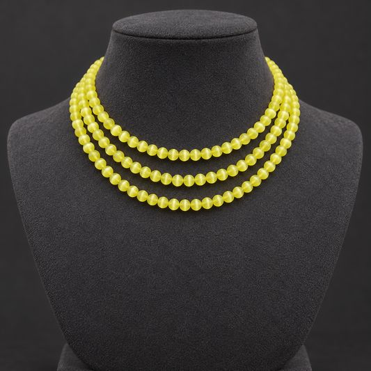Yellow Cat Eye - neck display