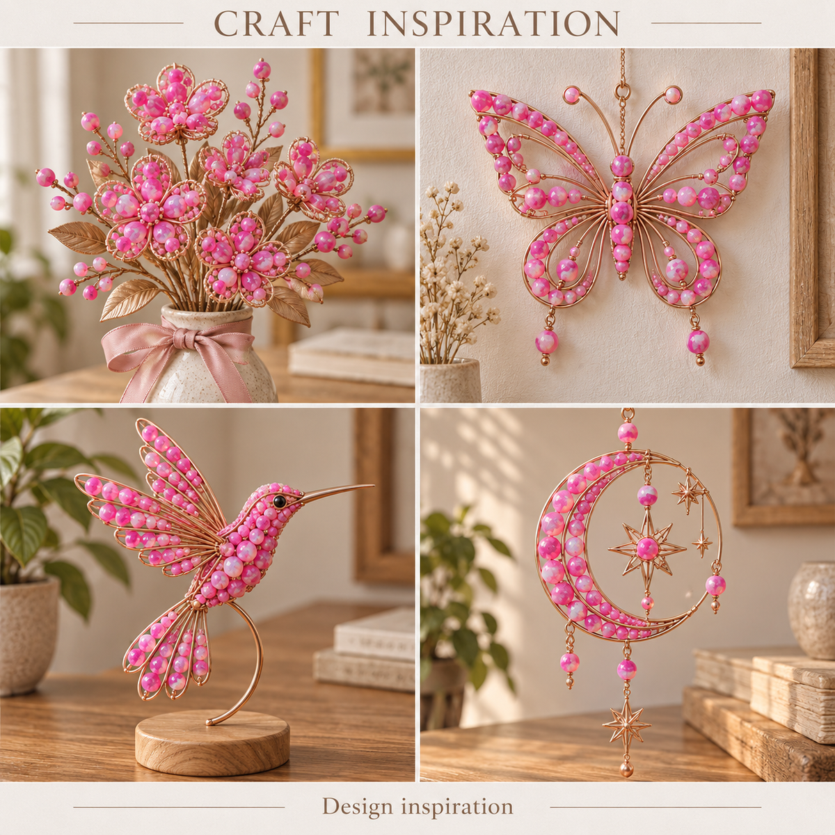 Matte Fuchsia Opal - craft inspiration