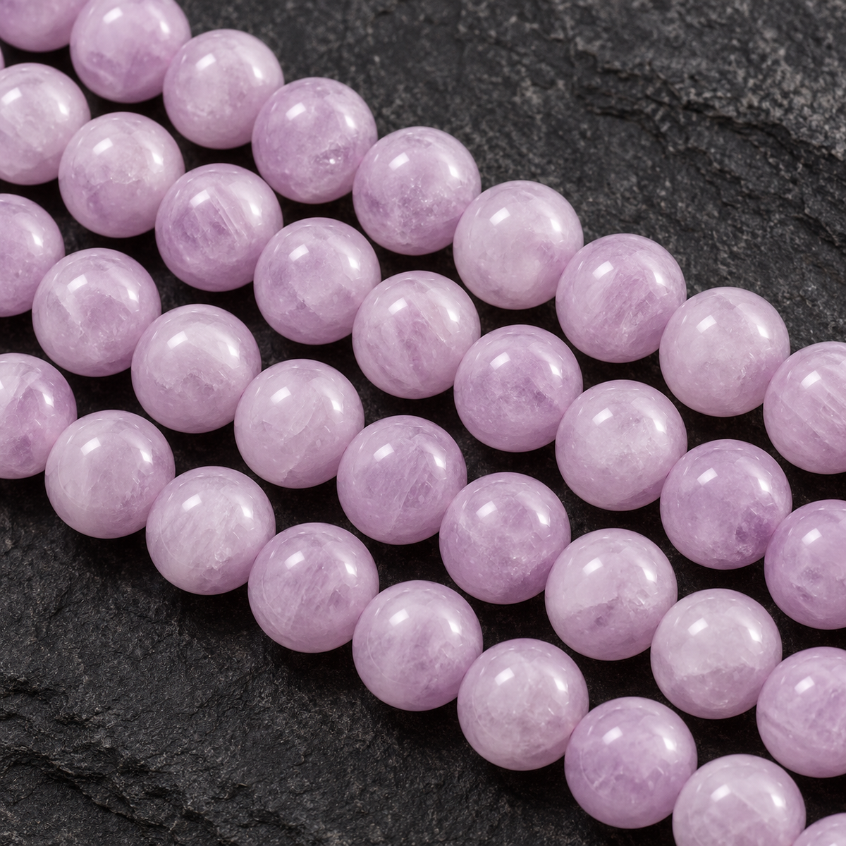 Purple Kunzite - dark close-up