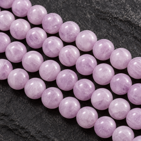Purple Kunzite - dark close-up