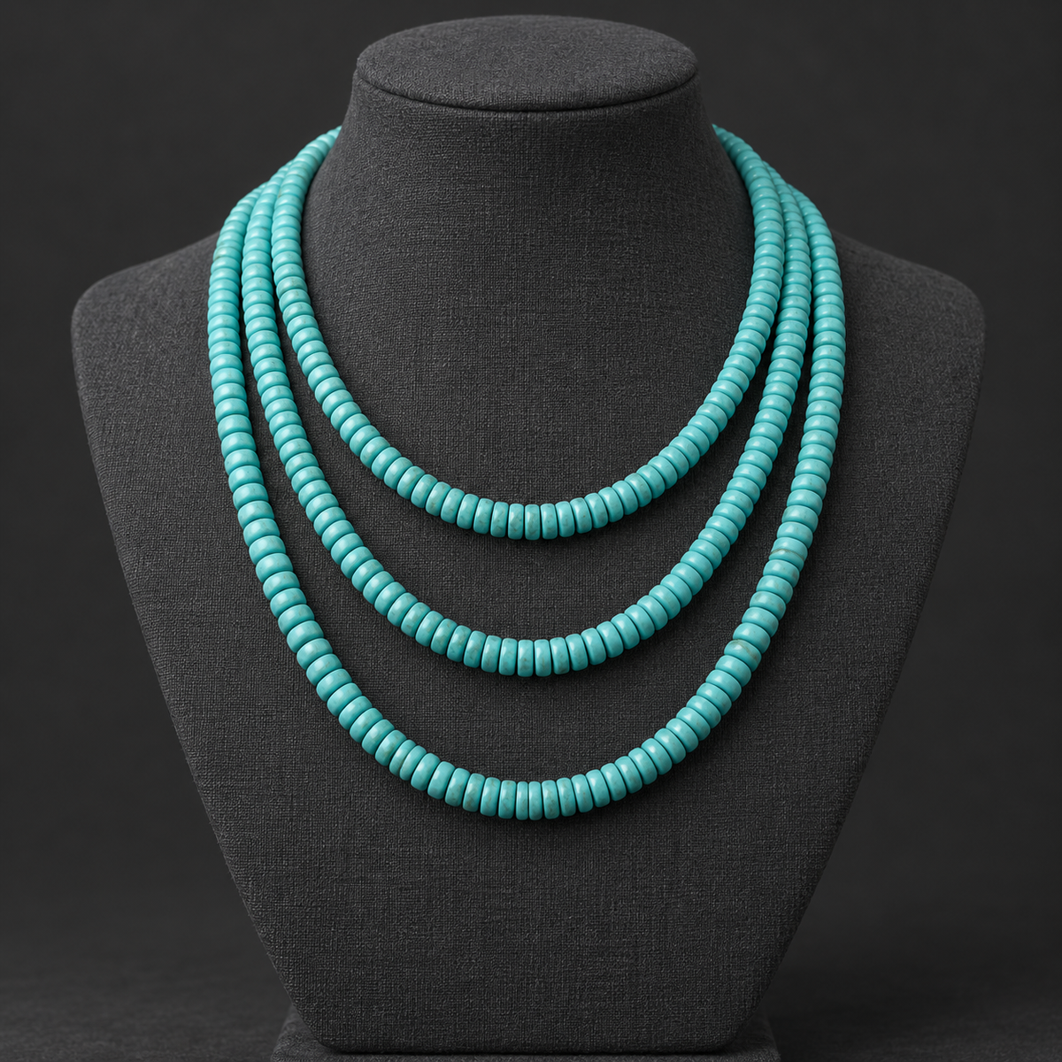 Turquoise Howlite - neck display