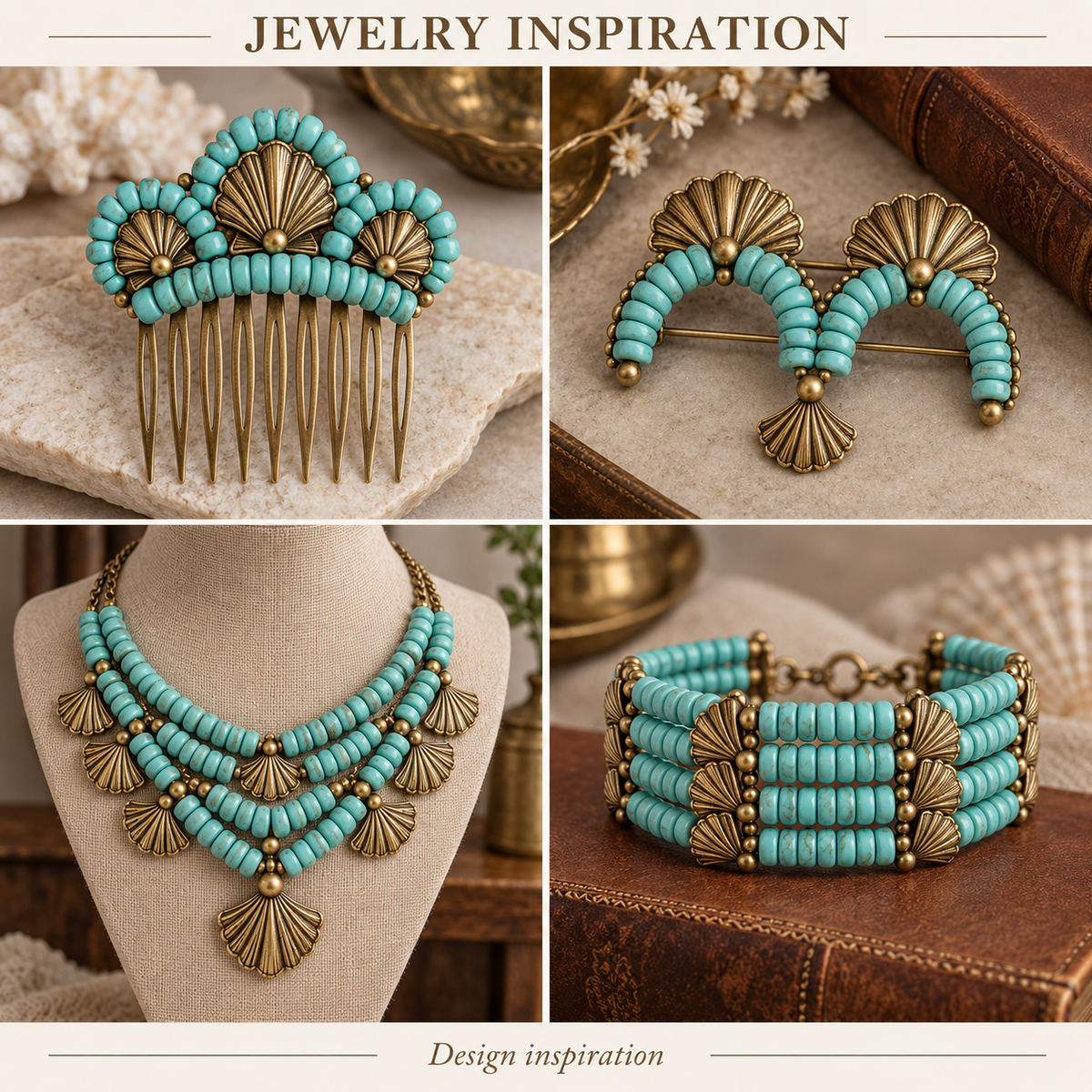 Turquoise Howlite - jewelry inspiration