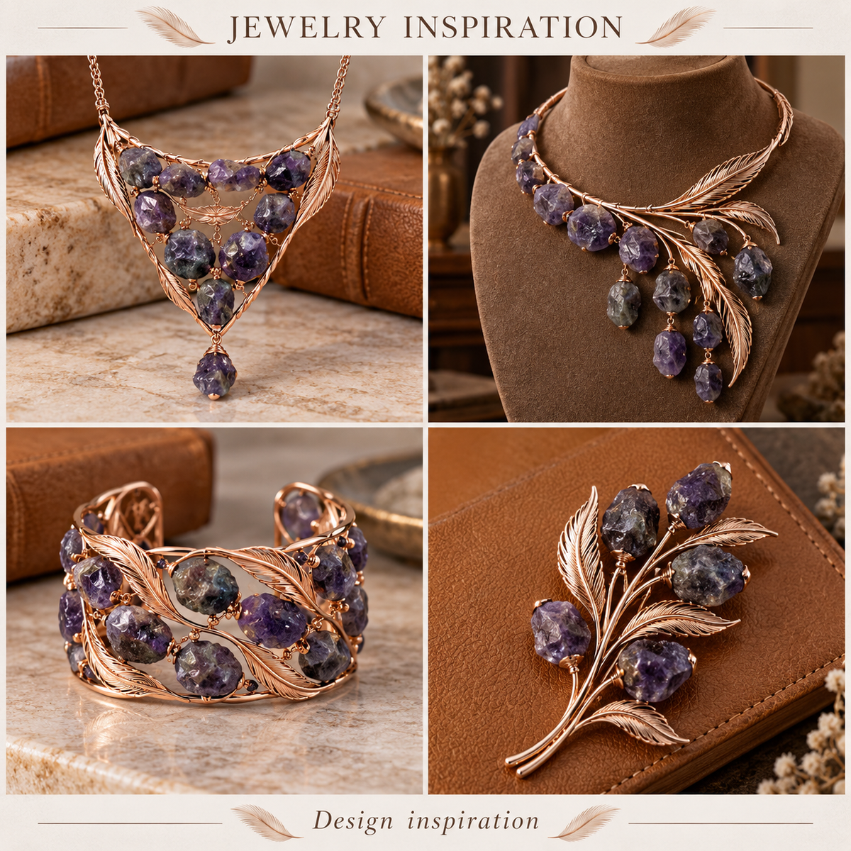 Raw Amethyst - jewelry inspiration