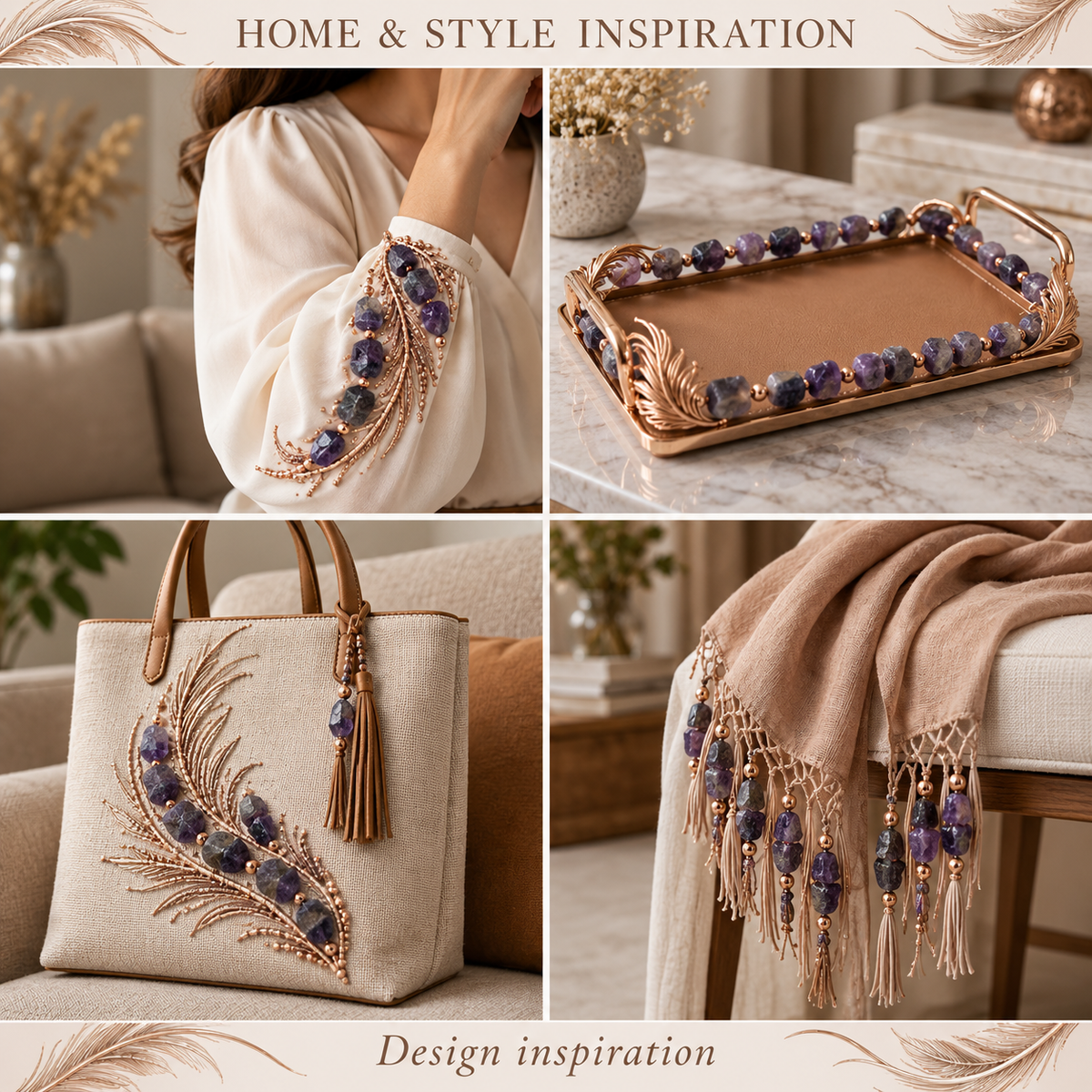 Raw Amethyst - home and accessory inspiration