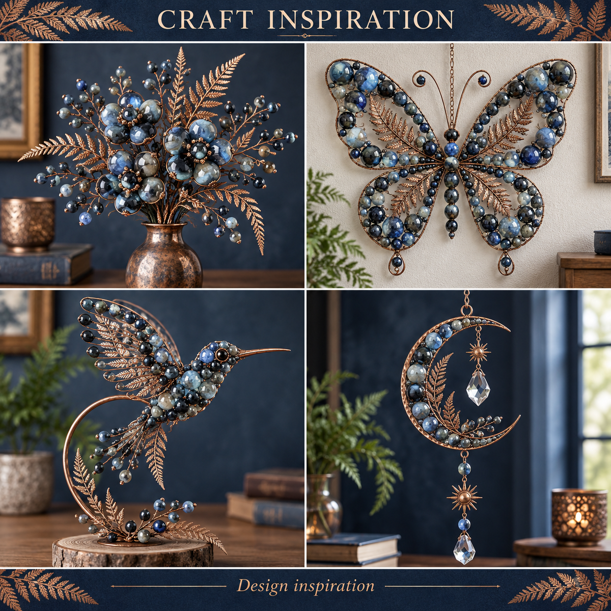 Royal Blue Crazy Agate - craft inspiration
