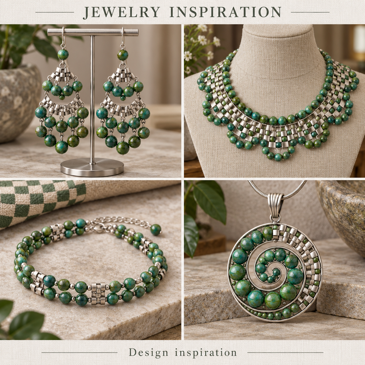 Chrysocolla - jewelry inspiration
