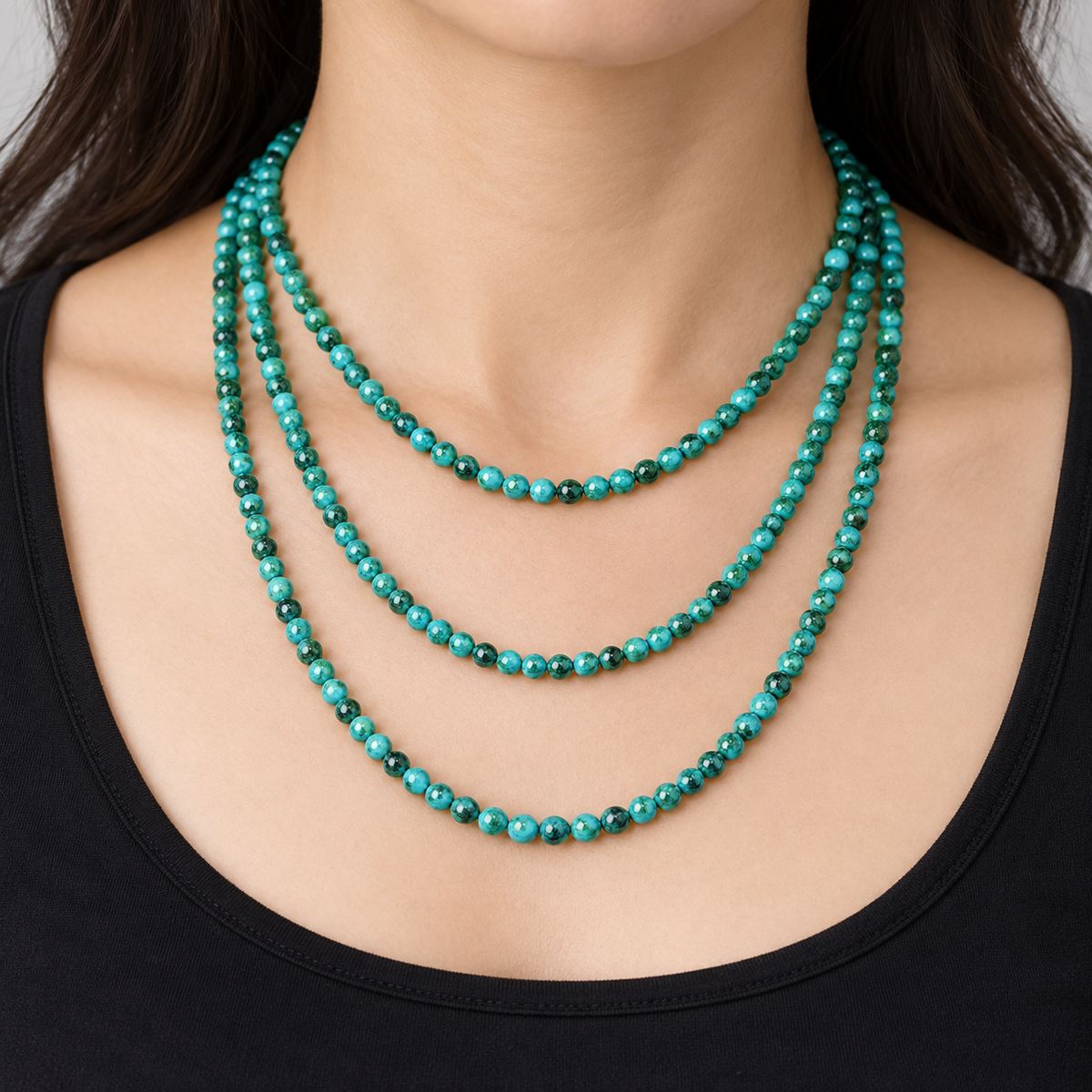 Green Phoenix - necklace styling example