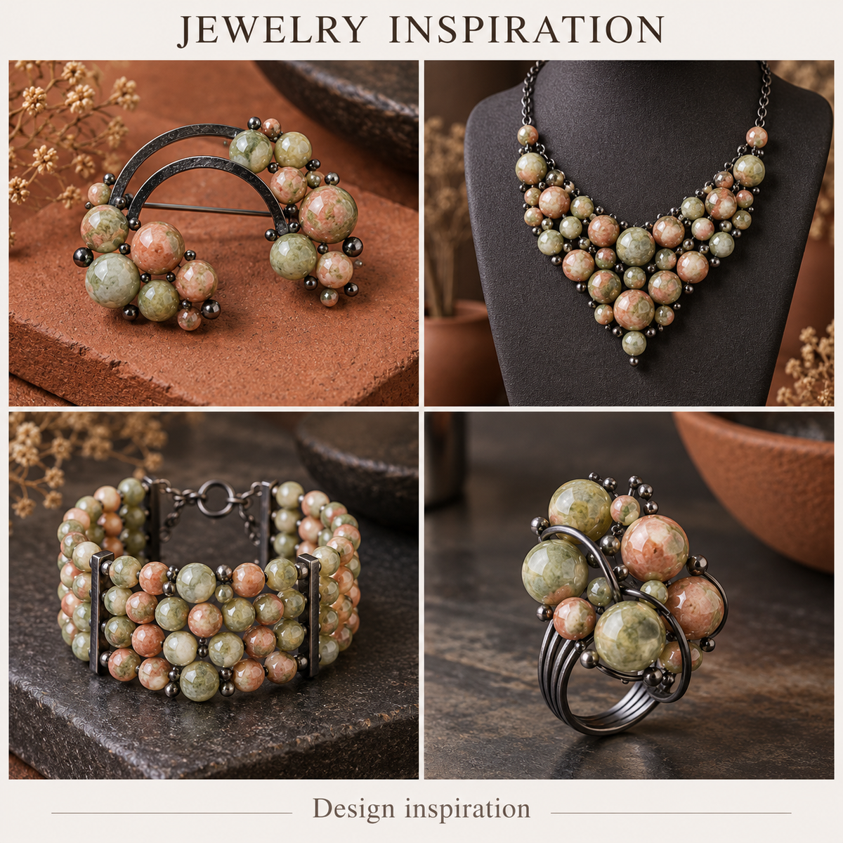 Unakite - jewelry inspiration