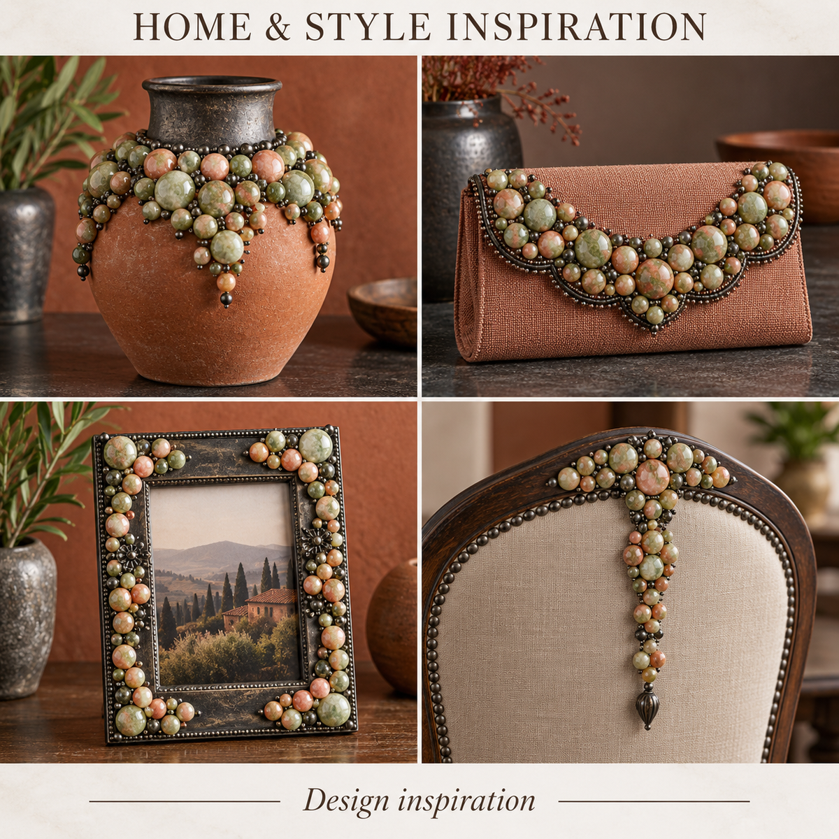 Unakite - home and accessory inspiration