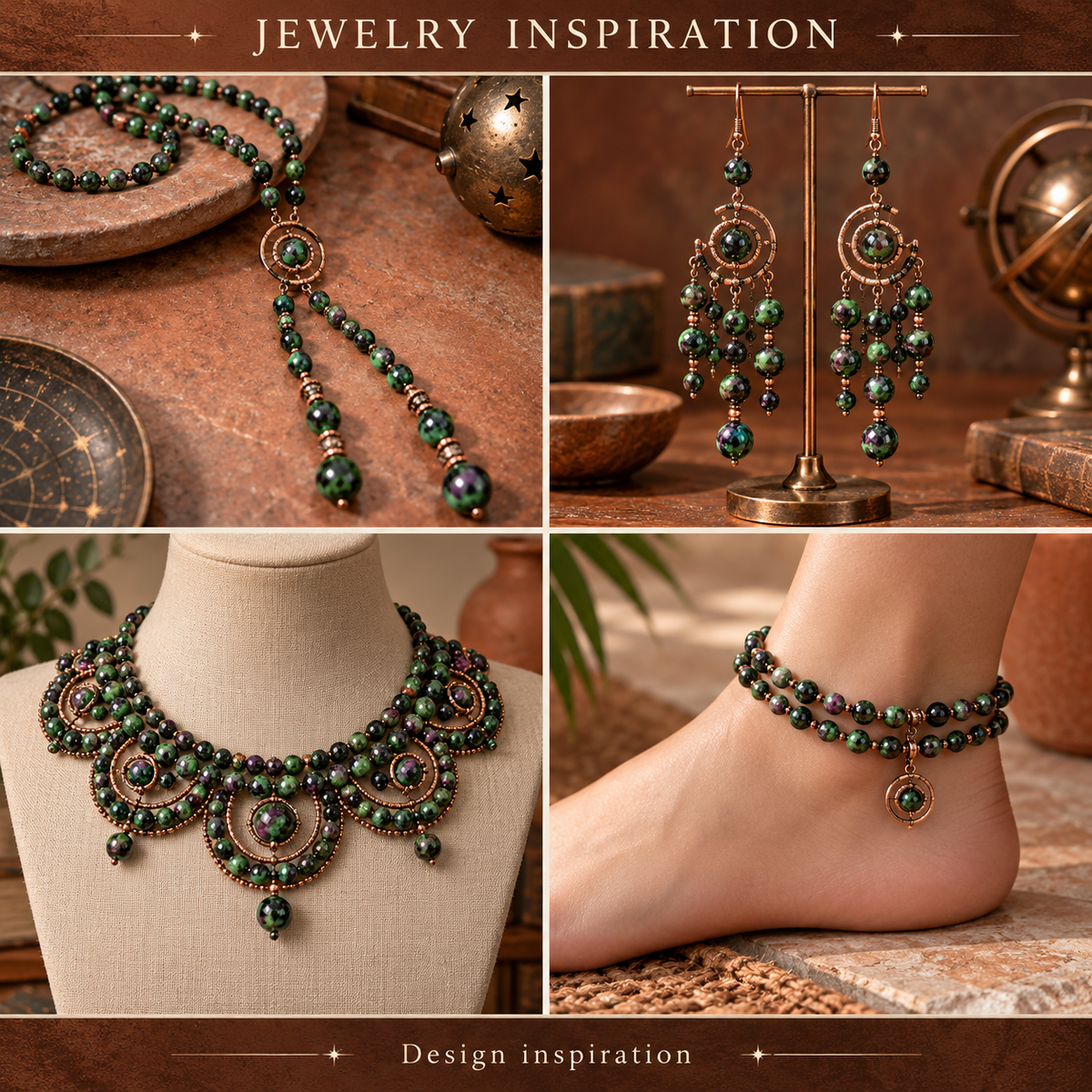 Ruby Zoisite - jewelry inspiration