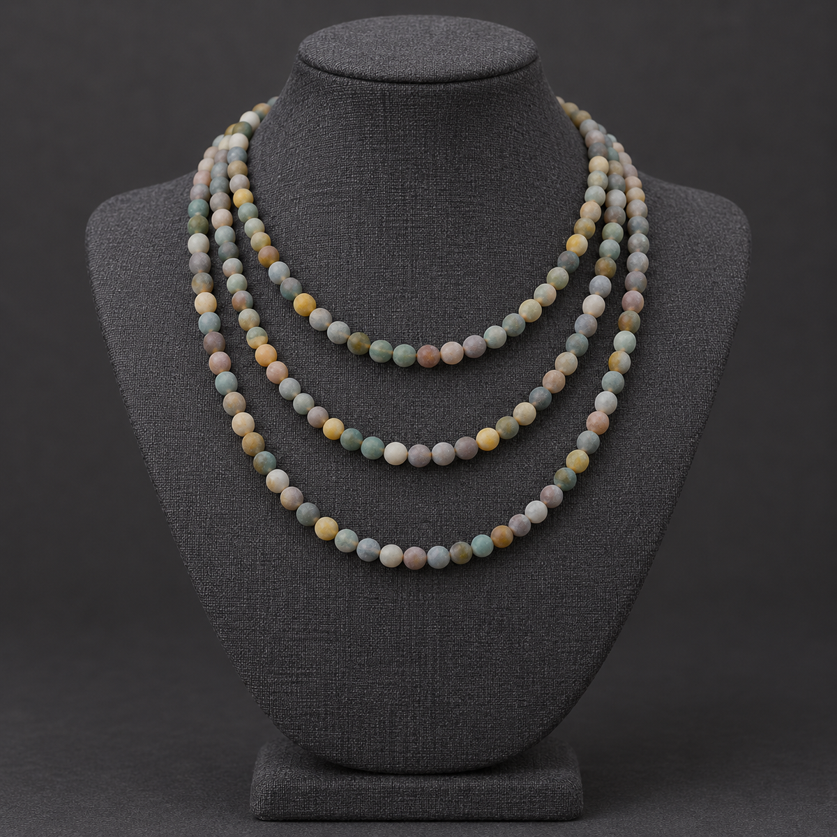 Matte Indian Agate - neck display