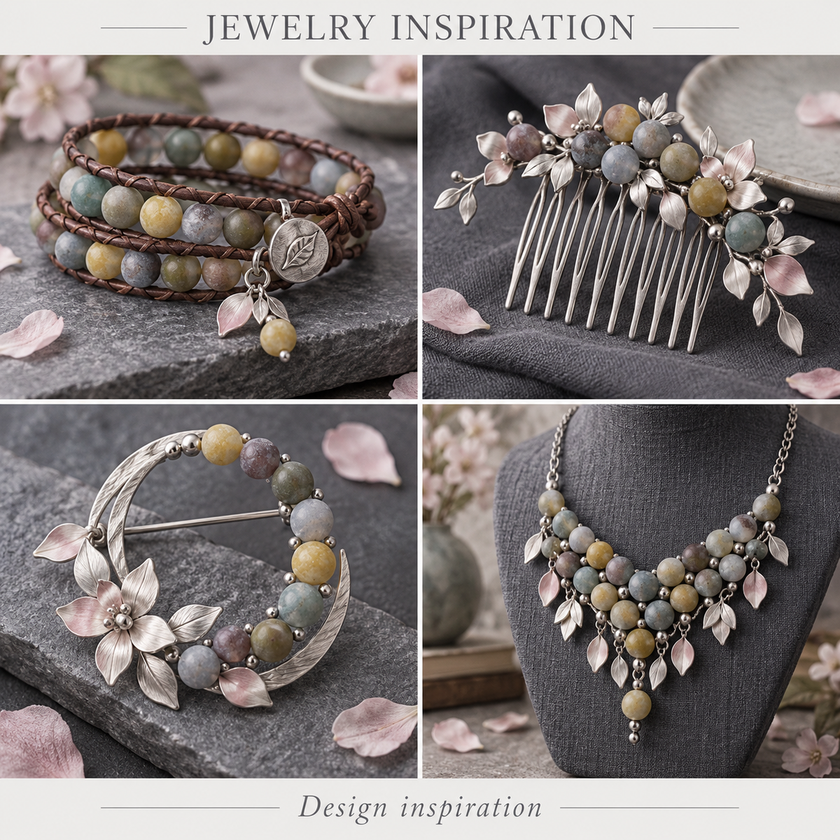 Matte Indian Agate - jewelry inspiration