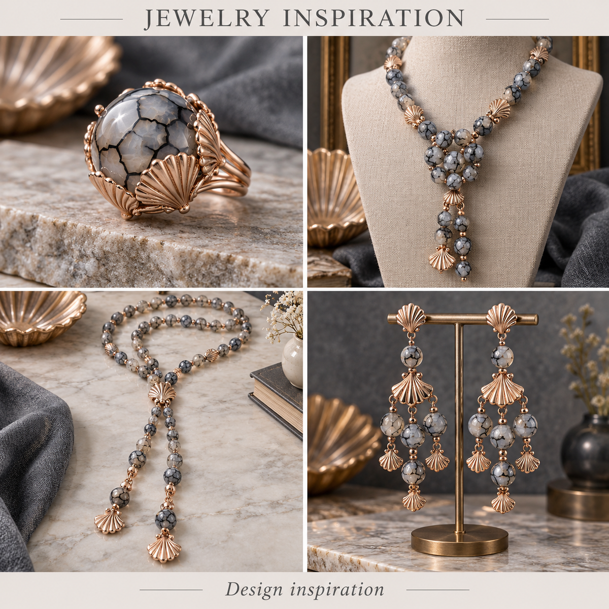 Gray Dragon Agate - jewelry inspiration